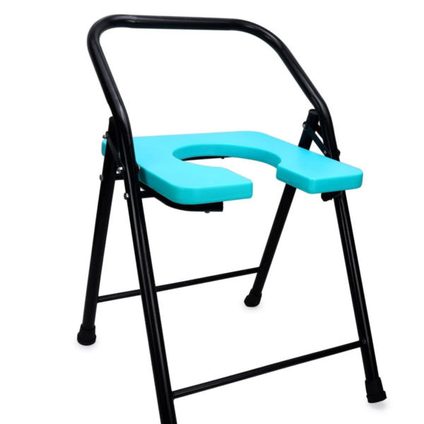 Folding Commode Chair with Support Handle